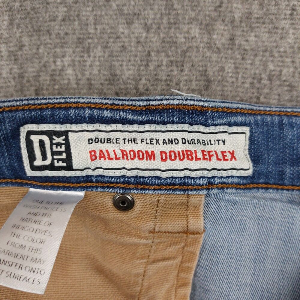 Duluth Trading Jeans Men 42x30(Fit 43x30) Blue Ballroom Double Flex Relaxed Fit - Picture 8 of 8